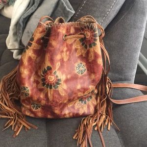 Patricia Nash leather bucket bag